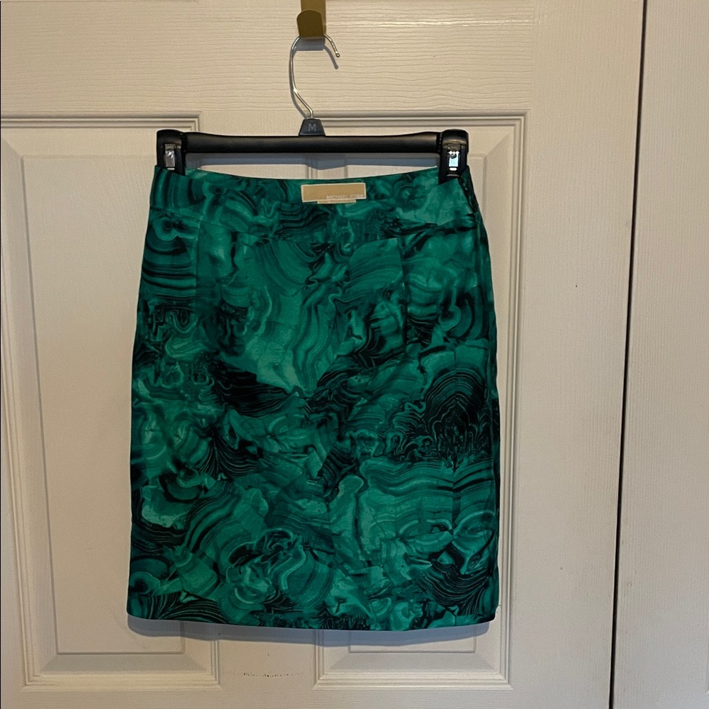 Michael Kors malachite  Pencil Skirt made in Italy size 2